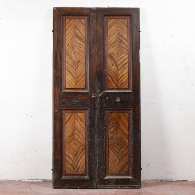 Faux Wooden Door with Lacquered Front and Backwards-RAQ-1768061