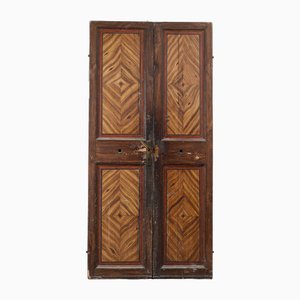 Faux Wooden Door with Lacquered Front and Backwards-RAQ-1768061