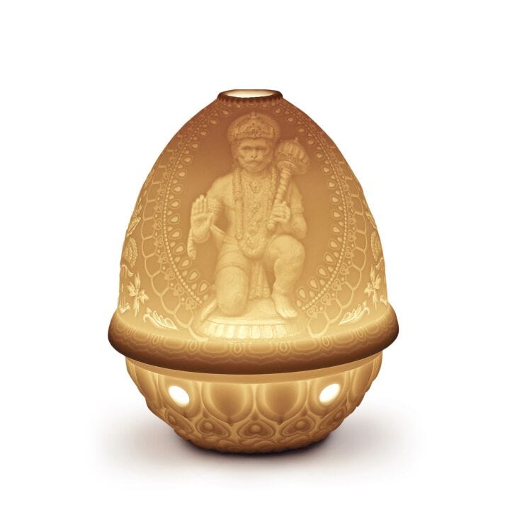 Hanuman Lithophane by Lladró