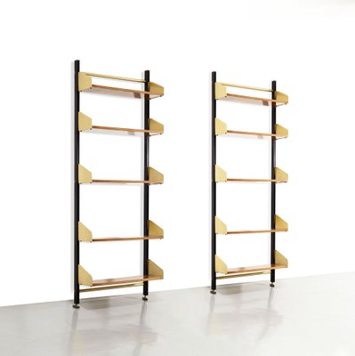 Feal Bookcases with Adjustable Shelves, Italy, 1960s, Set of 2-LKT-1765867