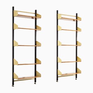 Feal Bookcases with Adjustable Shelves, Italy, 1960s, Set of 2-LKT-1765867