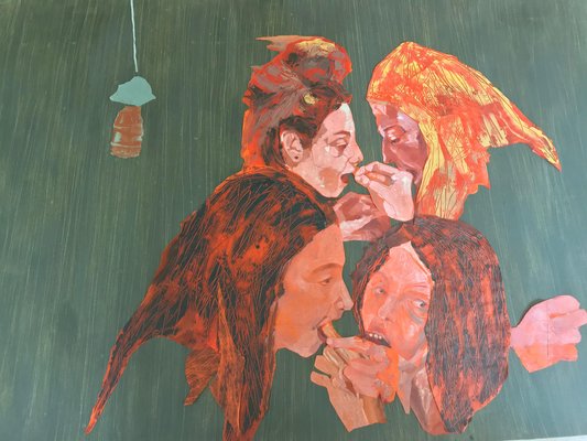 Federica Frati, Eaters 2, 2020, Monotype & Collage-CHG-2037831