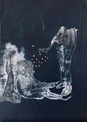 Federica Frati, Healer 2, 2023, Monotype & Collage on Paper-CHG-2037840