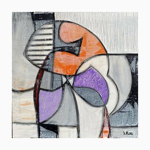 Federico Pinto Schmid, Papillon, 2021, Acrylic & Oil Pastel on Canvas-GHV-1783987