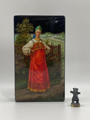 Fedoskino Painted Box by B. M. Morovoz, 1984-CZ-1806329