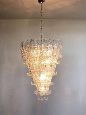 Felci Murano Glass Chandelier, Italy, 1980s-MBH-1032486