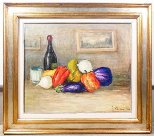 Felice Vellan, Still Life, 1960, Oil Painting