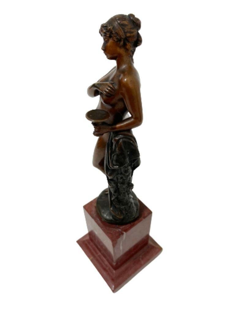 Felix Görling, Neo-Classical Standing Nude Woman, Bronze