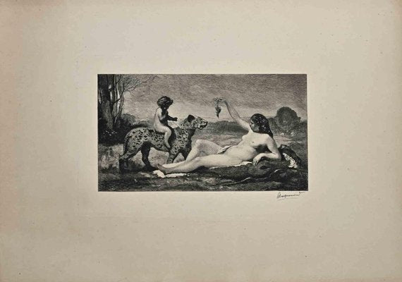 Félix Henri Bracquemond after Millet, Bacchante, Etching, 1884-ZCI-2025353