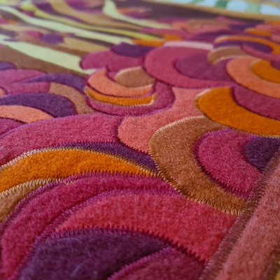 Felt and Wool Tapestry, 1970s-DSC-787715