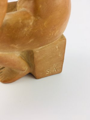 Female Nude Figure in Terracotta from Árpád Somogyi, 1970s-UWE-1399087