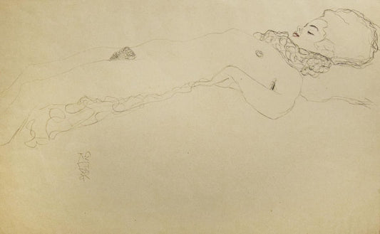 Female Nude Lying with Scarf - 1910s 1919