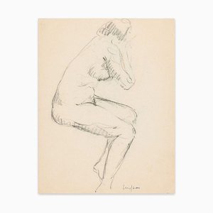 Female Nudes - Original Charcoal Drawing y Unknown Artist Early 20th Century End of 19th Century-ZCI-755541