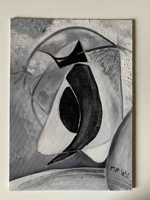 Ferdinando Meccani, Monocromia Sette, 1981, Oil on Canvas-OHF-1231747