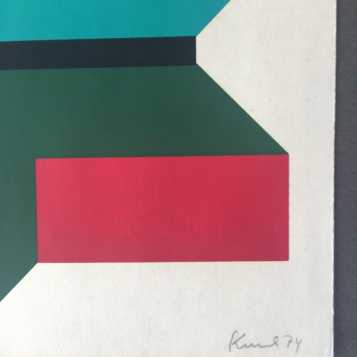 Ferenc Kurucz, 1956, Frankfurt 1974, Screen Printing