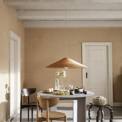 Ferm Living Dou Ø90 Pendant Natural M. Cord 4m