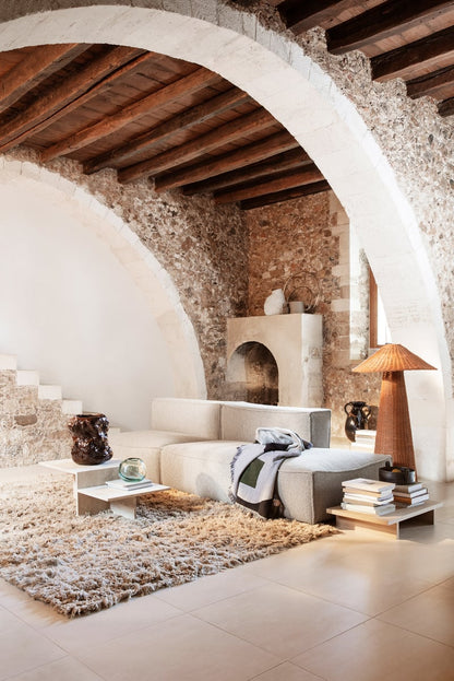 Distinct coffee table, travertine