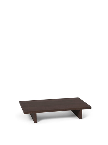 Kona table, low, dark stained oak