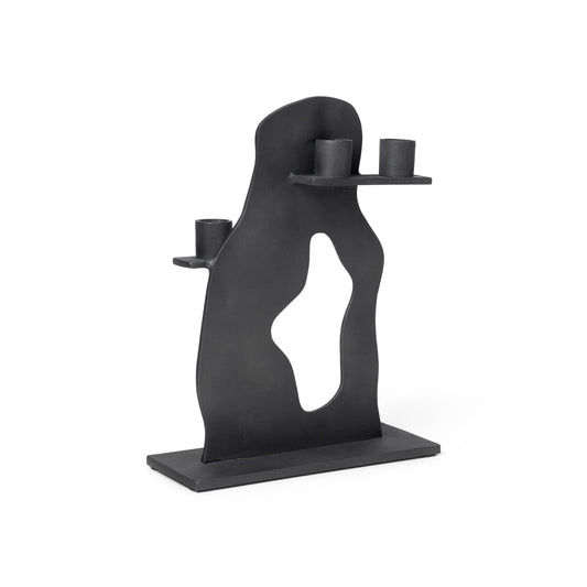 Erode Candlestick by Ferm Living #Black Alu