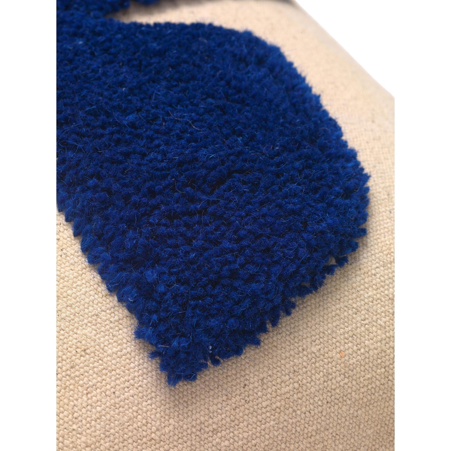 Ferm Living Lay Cushion Rectangular Sand/ Bright Blue