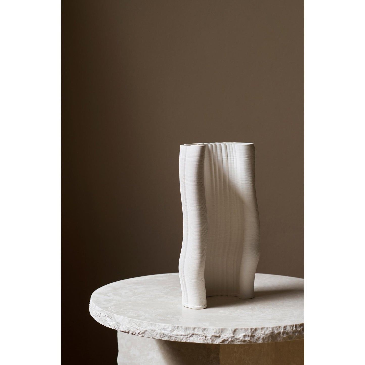 Ferm Living Moire Vase Off-white