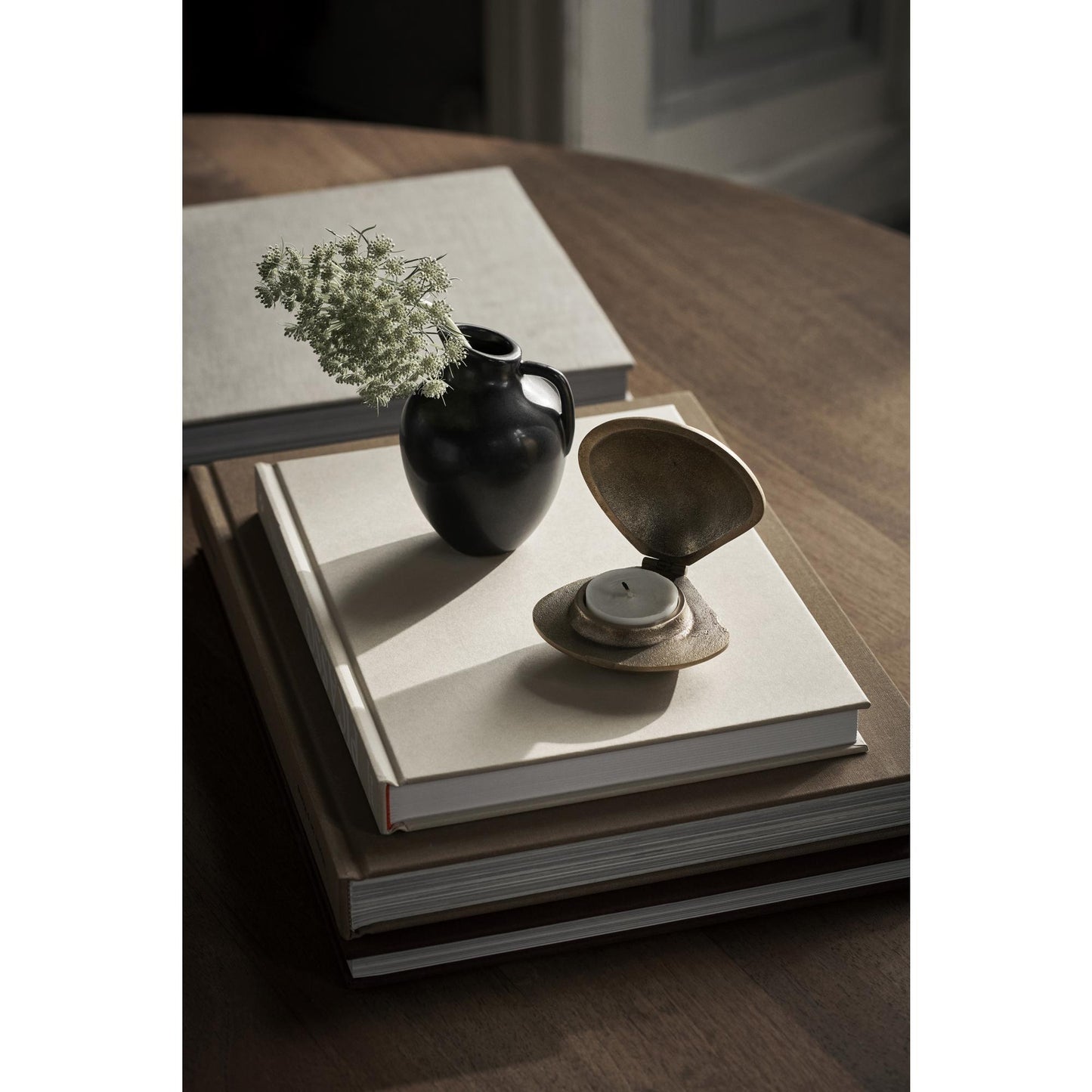 Ferm Living Clam Candlestick Brass