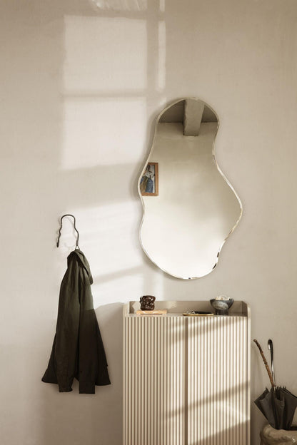 Ferm Living Pond Mirror Large Dark Chrome