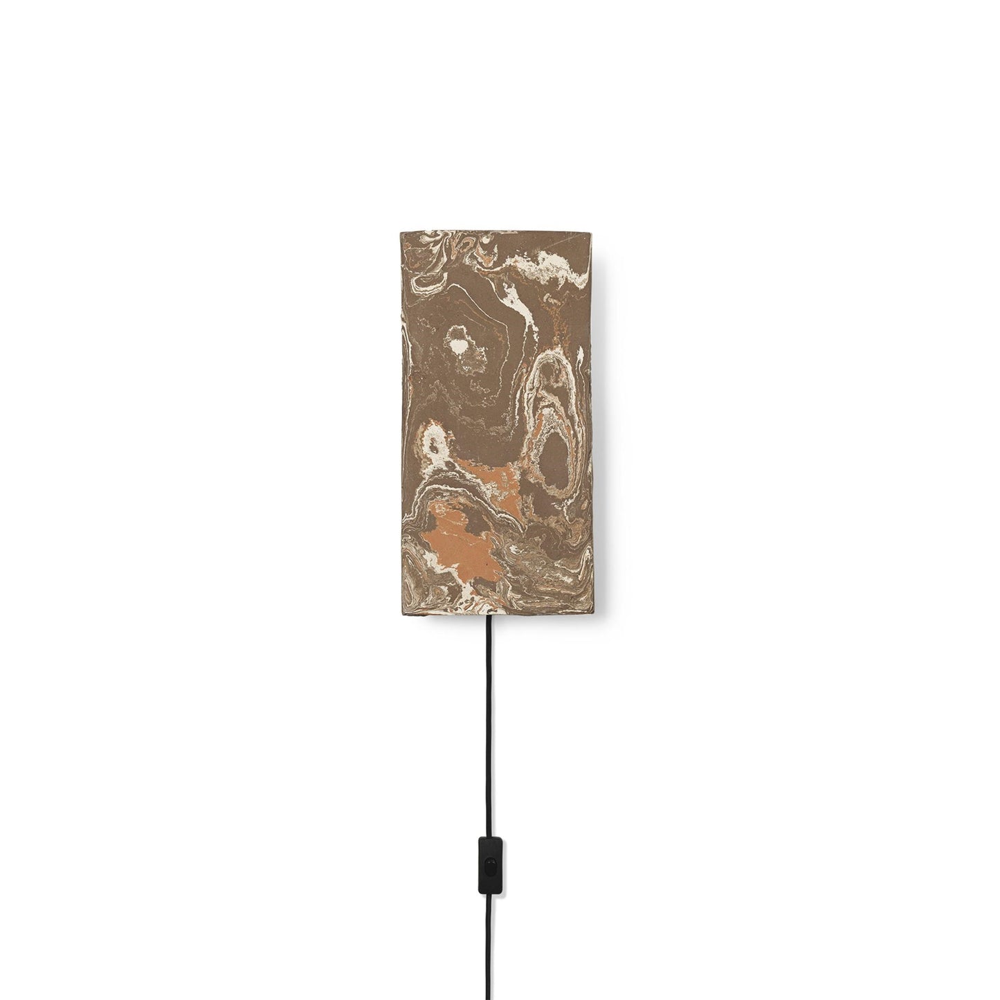 Argilla Wall Lamp Rectangular by Ferm Living #Brown