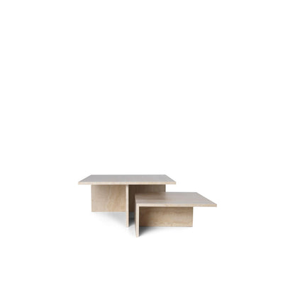 Ferm Living Distinct Grande Duo Coffee Table Travertine