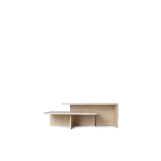 Ferm Living Distinct Grande Duo Coffee Table Travertine