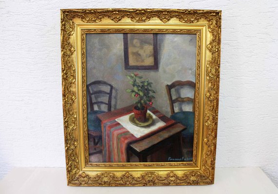 Fernand Fabre, Still Life, 1950s, Oil on Canvas, Framed-BQF-1703220