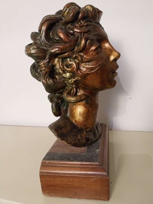 Fernando Troso, Head of Woman, 1920s, Bronze-ACQ-1797590