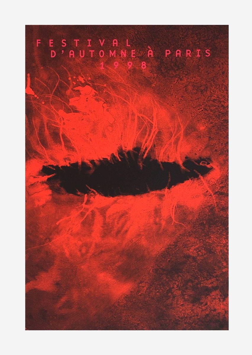 Festival d'Automne Poster, 1998, Anish Kapoor