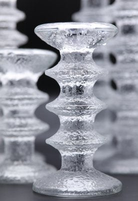 Festivo Candleholders in Glass by Timo Sarpaneva for Iittala, 1960s, Set of 8-BPJ-1786821