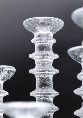 Festivo Candleholders in Glass by Timo Sarpaneva for Iittala, 1960s, Set of 8-BPJ-1786821