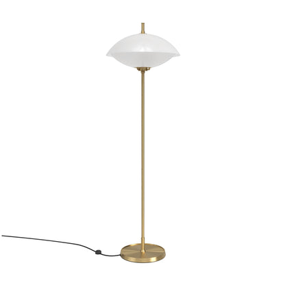 Clam Floor Lamp by Fritz Hansen #Opal / Brass