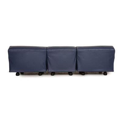 Fiandra Three-Seater Sofa in Blue Leather from Cassina-RQW-1372308