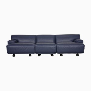 Fiandra Three-Seater Sofa in Blue Leather from Cassina-RQW-1372308