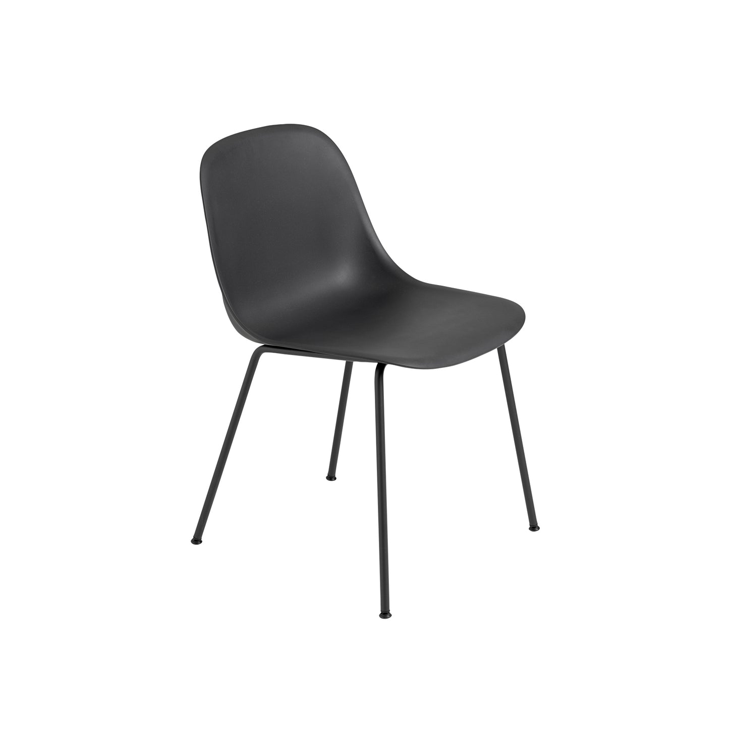 Fiber Dining Chair w. Tube Base by Muuto #Black