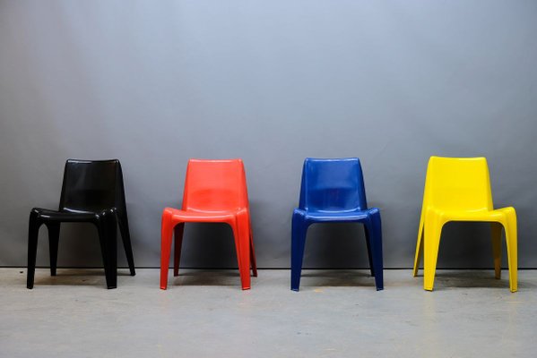 Fiberglass BA 1171 Chairs by Helmut Bätzner for Bofinger, 1960s, Set of 4-CIP-856304