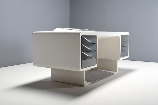 Fiberglass Directors Desk attributed to Ernest Igl for Wilhelm Werndl, 1970s-QT-1560935