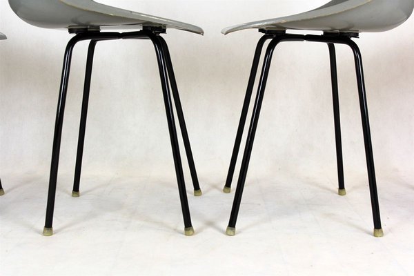 Fibreglass Chairs by Miroslav Navratil for Vertex, 1960s, Set of 4-WVS-799227