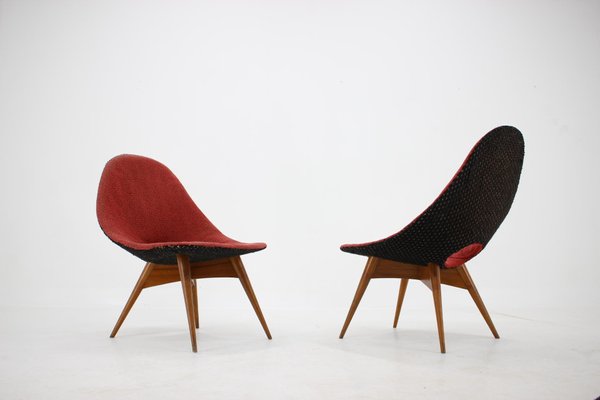 Fibreglass Chairs, Czechoslovakia, 1960s, Set of 2-TZ-975071