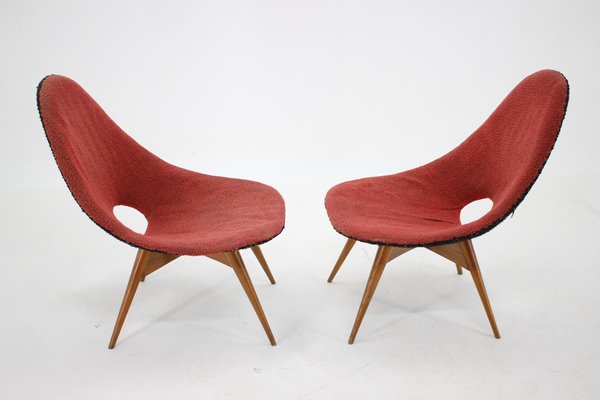 Fibreglass Chairs, Czechoslovakia, 1960s, Set of 2-TZ-975071