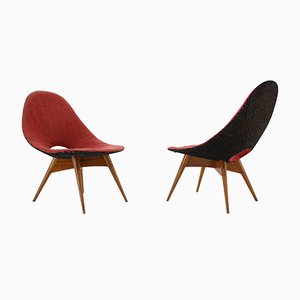 Fibreglass Chairs, Czechoslovakia, 1960s, Set of 2-TZ-975071