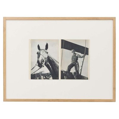 Fiery Crags and Peter Stackpole, Horse & Man, 1940s, Photogravure, Framed-WM-1392936