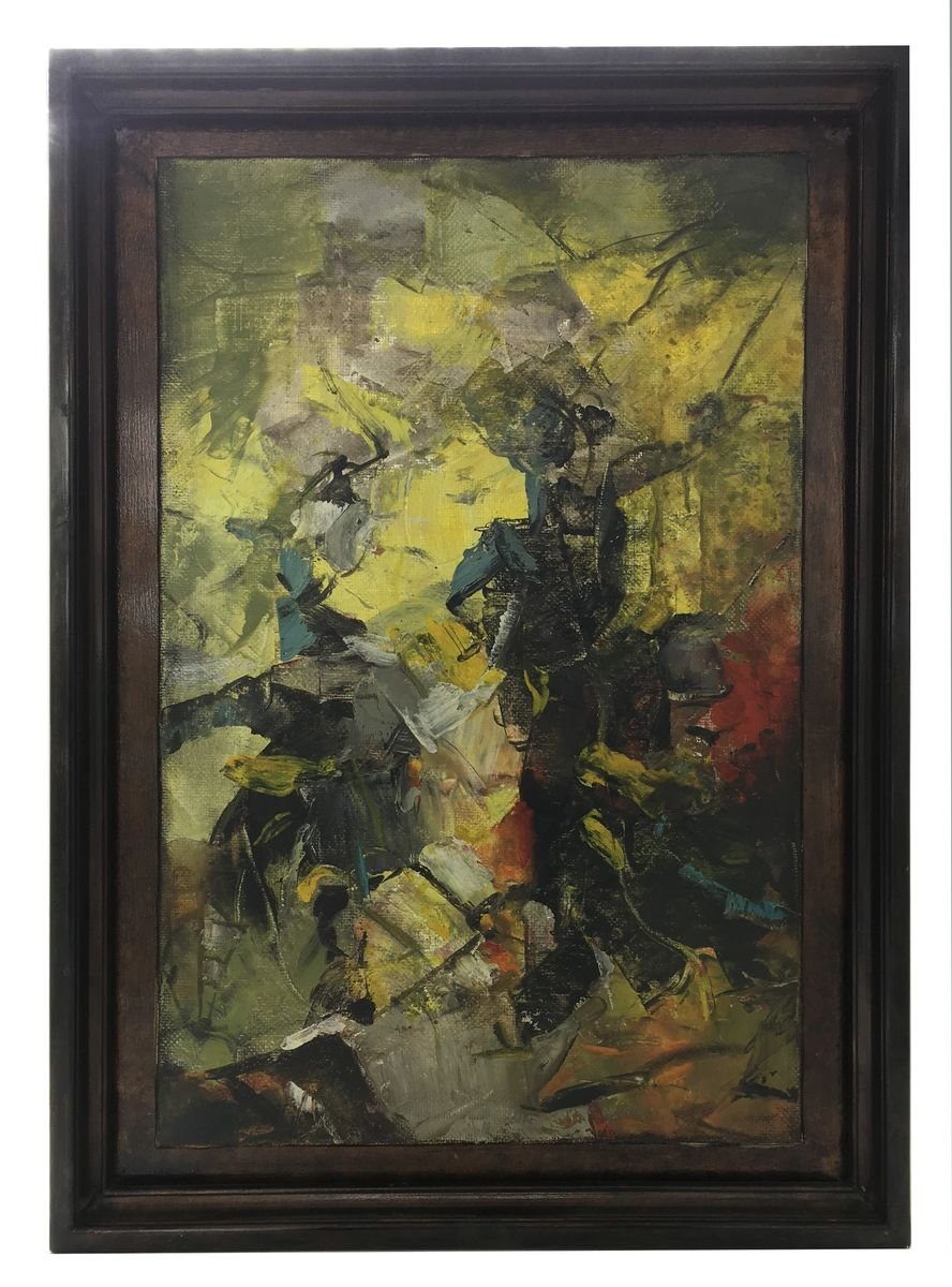 Fight Horse - Abstract Painting - Oil on Canvas - Alfonso Pragliola