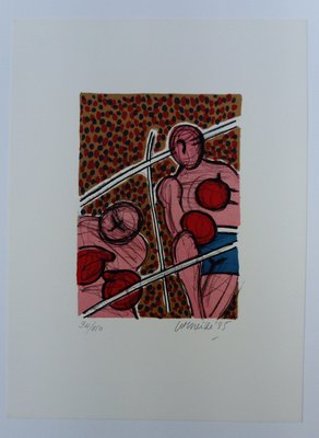 Fight on the Moon - Lithograph N ° 2 1985-ICD-677673