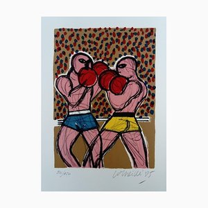 Fight on the Moon - Lithograph N ° 3 1985-ICD-683315