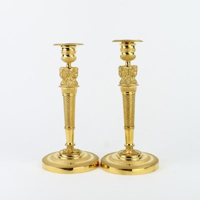 Figurative Empire Candleholders, 1820s, Set of 2-KMT-1274270